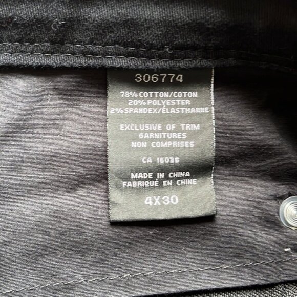 Lady hathaway black jeansslim fit size 4 x30​​​ - Picture 4 of 6